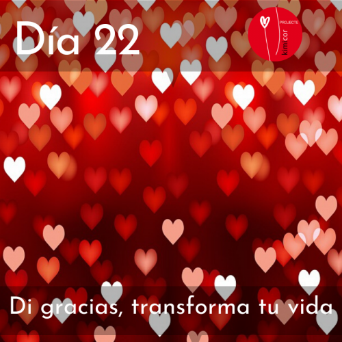 Dia 22 - di gracias, transforma tu vida Kimicor