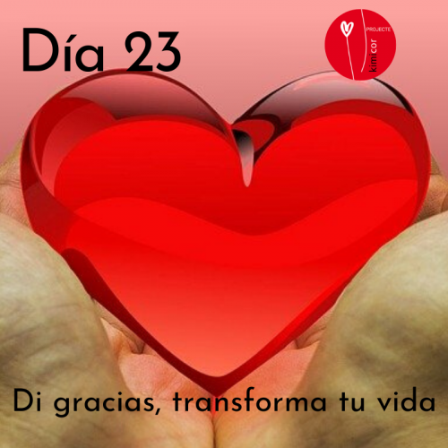 Dia 23 - di gracias, transforma tu vida Kimicor