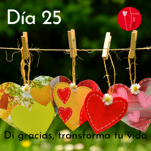 Dia 25 - di gracias, transforma tu vida Kimicor